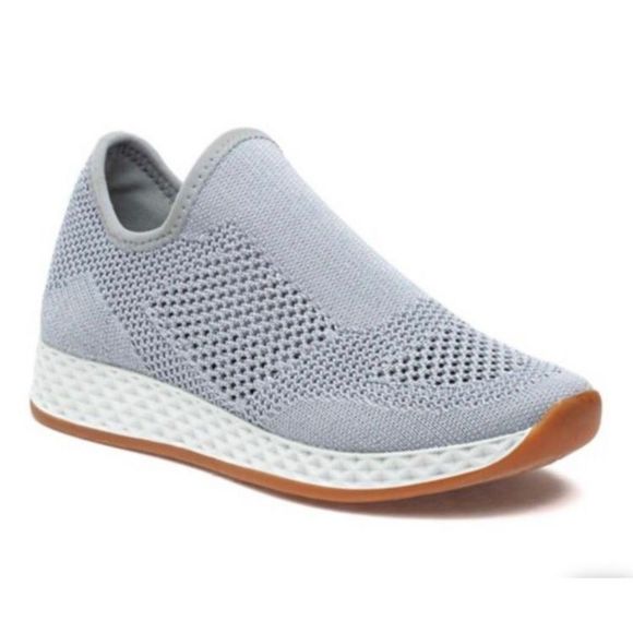 J/SLIDES URBEN SPORT - L Sz 6 - Silver Metallic Knit “Tiger M” Sneakers. NWTIB! - Picture 5 of 16